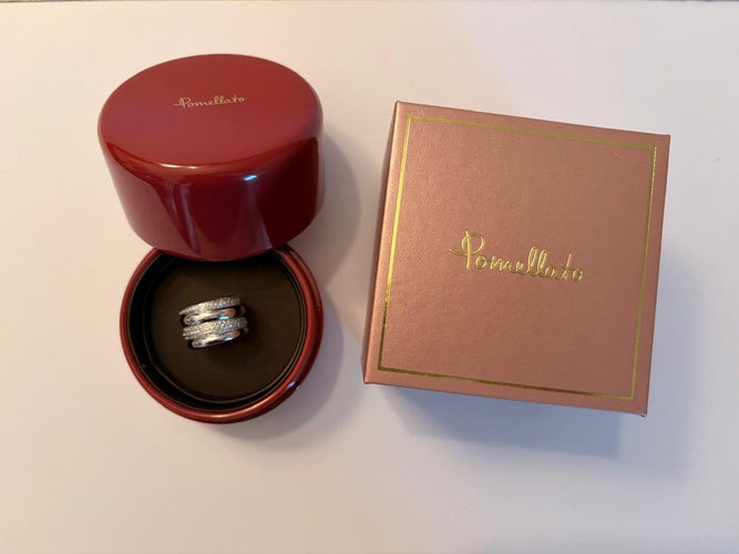 52.5 Pomellato Tubolare - Bague en or blanc et diamants 58 Facettes AZ-PG-A.9913OB3
