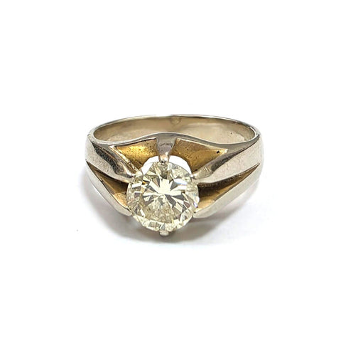 54 Bague en or blanc 18 ct et diamants 58 Facettes 997/26 M