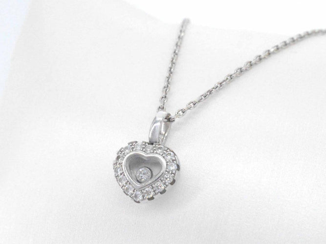 Chopard Happy Diamonds Icons - Collier cœur en or blanc et diamant 58 Facettes 5162
