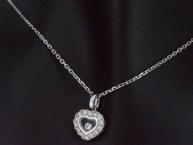 Chopard Happy Diamonds Icons - Collier cœur en or blanc et diamant 58 Facettes 5162