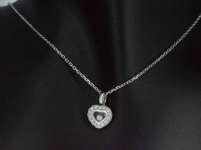 Chopard Happy Diamonds Icons - Collier cœur en or blanc et diamant 58 Facettes 5162