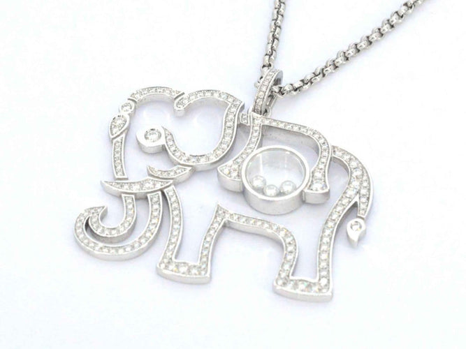 Chopard Happy Diamonds - Collier éléphant en or 18 carats et diamants 58 Facettes 5015