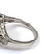 53 Bague en or blanc 18 ct avec saphir et diamants 58 Facettes 103/26 G