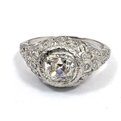 56 Bague en or blanc 18 kt avec diamants 58 Facettes 461/26 A