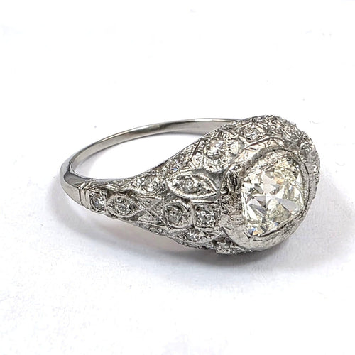 56 Bague en or blanc 18 kt avec diamants 58 Facettes 461/26 A