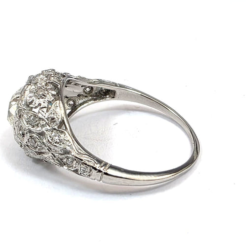 56 Bague en or blanc 18 kt avec diamants 58 Facettes 461/26 A