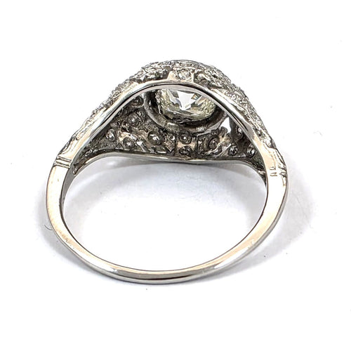 56 Bague en or blanc 18 kt avec diamants 58 Facettes 461/26 A