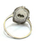 57 Art déco - Bague en platine avec diamant 58 Facettes 450/26 C