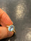 51 Bague en or 750, aigue-marine et diamants 58 Facettes LP255