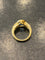 51 Bague en or 750, aigue-marine et diamants 58 Facettes LP255