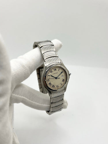 Cartier Cougar - Montre Grand Modèle en acier 58 Facettes 2181