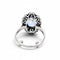 51 Bague Pompadour vintage en or 18k, saphir et diamants 58 Facettes RI-1045