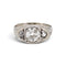 50 Art déco - Bague trilogie en or 18k et diamants taille ancienne 58 Facettes RI-1076