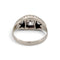 50 Art déco - Bague trilogie en or 18k et diamants taille ancienne 58 Facettes RI-1076