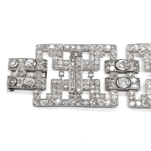 Art Déco - Bracelet en or 18K, platine et diamants 58 Facettes BOV/260043