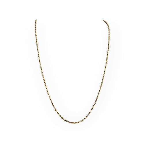Chaîne maille forçat 53 cm en or jaune 18K 58 Facettes 149071154