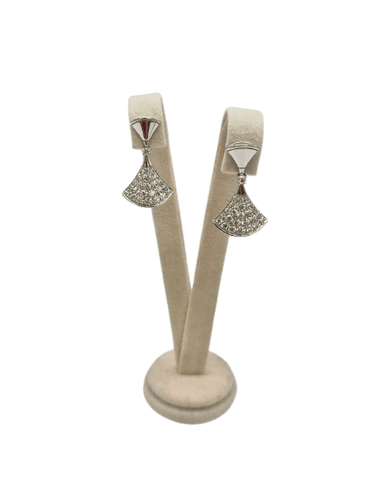 Bulgari Divas' Dream - Boucles d'oreilles en or blanc et diamants 58 Facettes 380/320