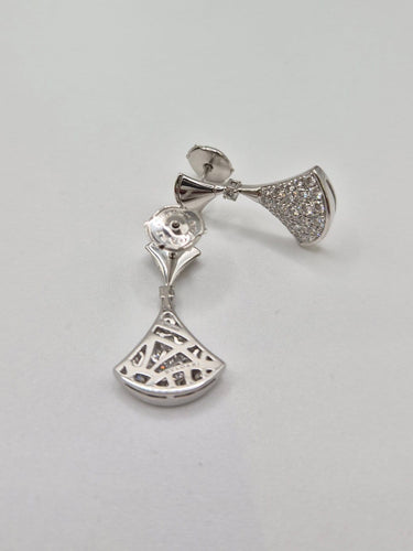 Bulgari Divas' Dream - Boucles d'oreilles en or blanc et diamants 58 Facettes 380/320