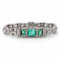 Art déco - Bracelet en platine, émeraudes colombiennes et diamants 7 ct 58 Facettes W-01-E-02
