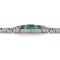 Art déco - Bracelet en platine, émeraudes colombiennes et diamants 7 ct 58 Facettes W-01-E-02