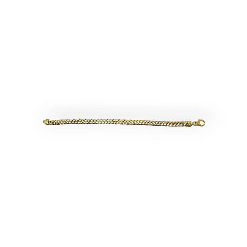 Bracelet maille anglaise en or jaune 750 58 Facettes 330100018