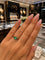 55 Drop of Nature - Bague en or jaune, émeraude et saphirs 58 Facettes 50490