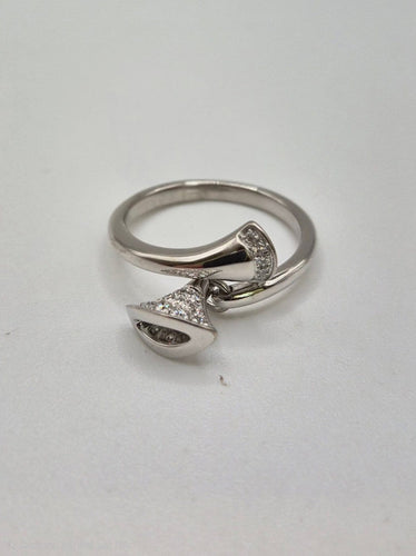 55 Bulgari Divas' Dream - Bague en or blanc et diamants 58 Facettes 323/1103