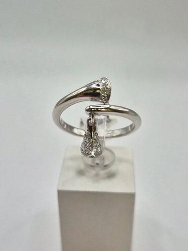 55 Bulgari Divas' Dream - Bague en or blanc et diamants 58 Facettes 323/1103
