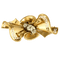 Broche Nœud en or jaune, or gris et diamants 58 Facettes EB7