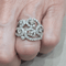 52 Bague en or blanc 18k et diamants 58 Facettes T523