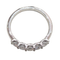 54 Bague demi-alliance en or blanc 18K et diamants 58 Facettes S465