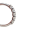 54 Bague demi-alliance en or blanc 18K et diamants 58 Facettes S465