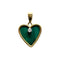 Pendentif cœur en or jaune 750 et diamant 58 Facettes 330098359