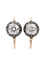 Boucles d'oreilles dormeuses en or 18K, argent et diamants 58 Facettes BO/260266