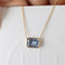 Love More - Collier en or 18 ct et saphir bleu de Ceylan 58 Facettes GPD1015CB