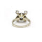 51.5 Bague en or blanc, platine et diamants 58 Facettes 260203R