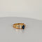 52 Bague vintage en or jaune 14K avec saphir et diamants 58 Facettes 2606046