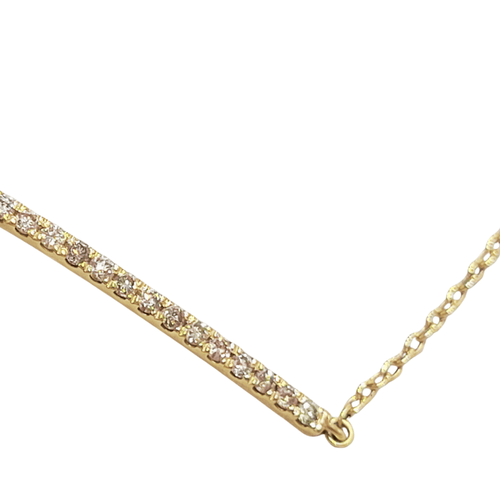 Bracelet en or rose 18 ct et diamants bruns 58 Facettes P151