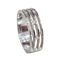 55.5 Bague en or blanc 18 carats et diamants 58 Facettes S104