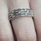 55.5 Bague en or blanc 18 carats et diamants 58 Facettes S104