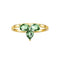 53 Eden - Bague 1,0 ct en or 18K et saphirs verts 58 Facettes GBR1215TL