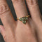 53 Eden - Bague 1,0 ct en or 18K et saphirs verts 58 Facettes GBR1215TL