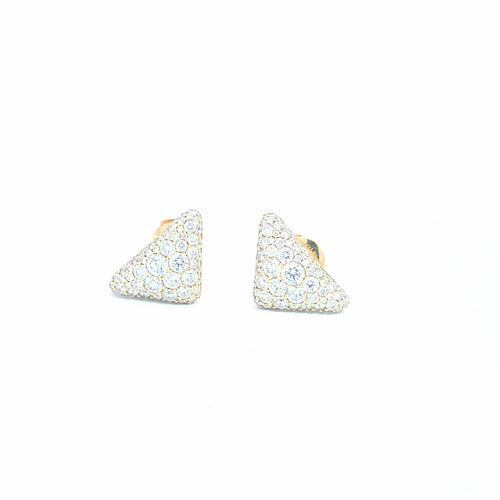 Prada - Boucles d'oreilles triangle en diamants 58 Facettes 04062030205