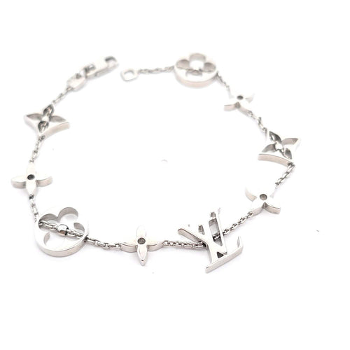 Louis Vuitton - Bracelet chaîne en or blanc 18 ct 58 Facettes 600256