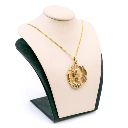 Pendentif camée Art nouveau en or 14 ct 58 Facettes 13061EA6453F4893B4D66785777256D2