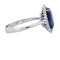 53 Bague en or blanc 18 ct avec saphir et diamants 58 Facettes AN729 (0459)