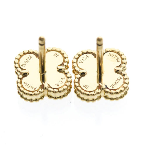 Boucles d'oreilles Van Cleef & Arpels Sweet Alhambra - Boucles d'oreilles en or jaune et onyx 58 Facettes gi1skk1xdw