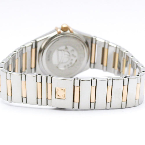 Montre Omega Constellation - Montre quartz acier, or rose et diamants 58 Facettes cfaz1xn1to