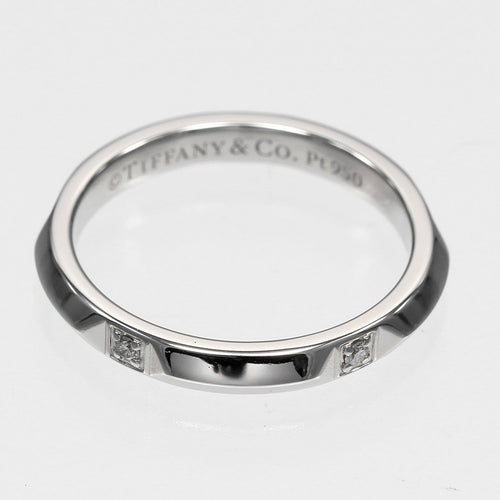 Bague 51 Tiffany & Co. True - Bague en platine et diamants 58 Facettes n1yynnd1ck