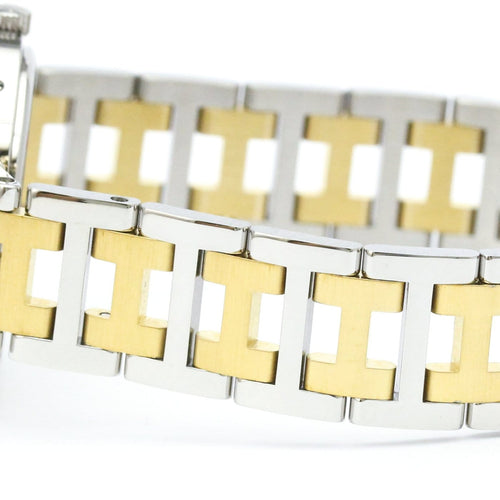 Montre Hermès Clipper - Montre quartz en acier et métal plaqué 58 Facettes ps1pypmffl